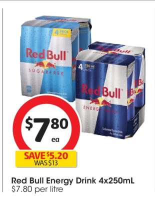 Red Bull Energy Drink 4x250mL