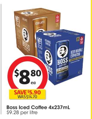 Boss Iced Coffee 4x237ml