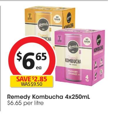Remedy Kombucha 4x250mL