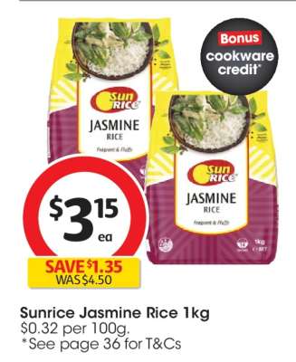 SunRice Jasmine Rice 1kg