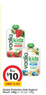 Vaalia Probiotics Kids Yoghurt