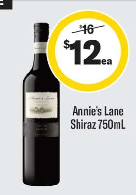 Annie’s Lane Shiraz 750mL
