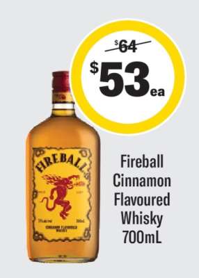 Fireball Cinnamon Flavoured Whisky 700ml