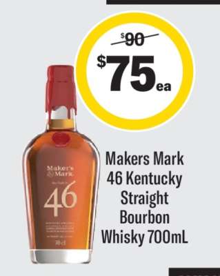 Makers Mark 46 Kentucky Straight Bourbon Whisky 700mL