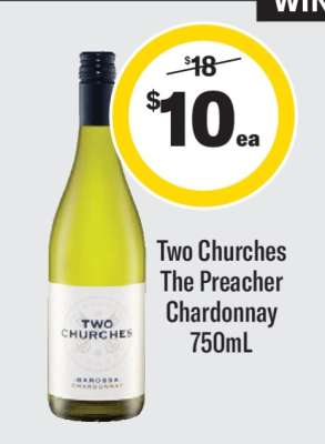 Two Churches The Preacher Chardonnay 750mL