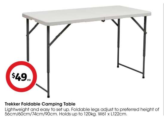 Trekker Foldable Camping Table