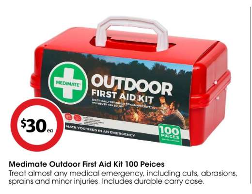 Medimate Outdoor First Aid Kit 100 Peices