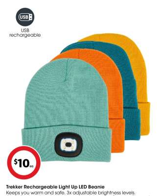 Trekker Rechargeable Light Up LED Beanie