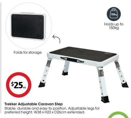 Trekker Adjustable Caravan Step
