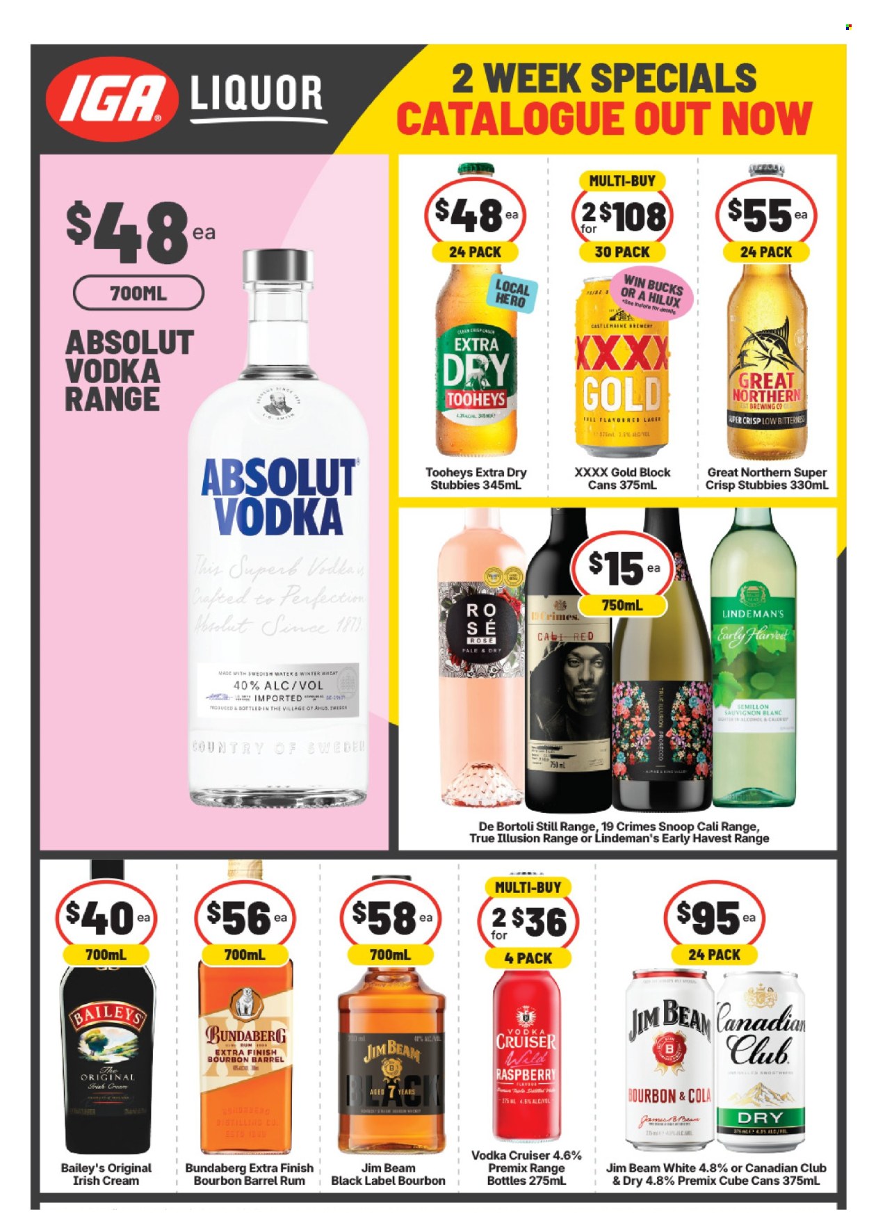IGA LIQUOR catalogue - 11 Mar 2026 - 24 Mar 2026. Page 1
