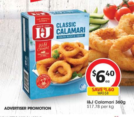 I&J Calamari 360g