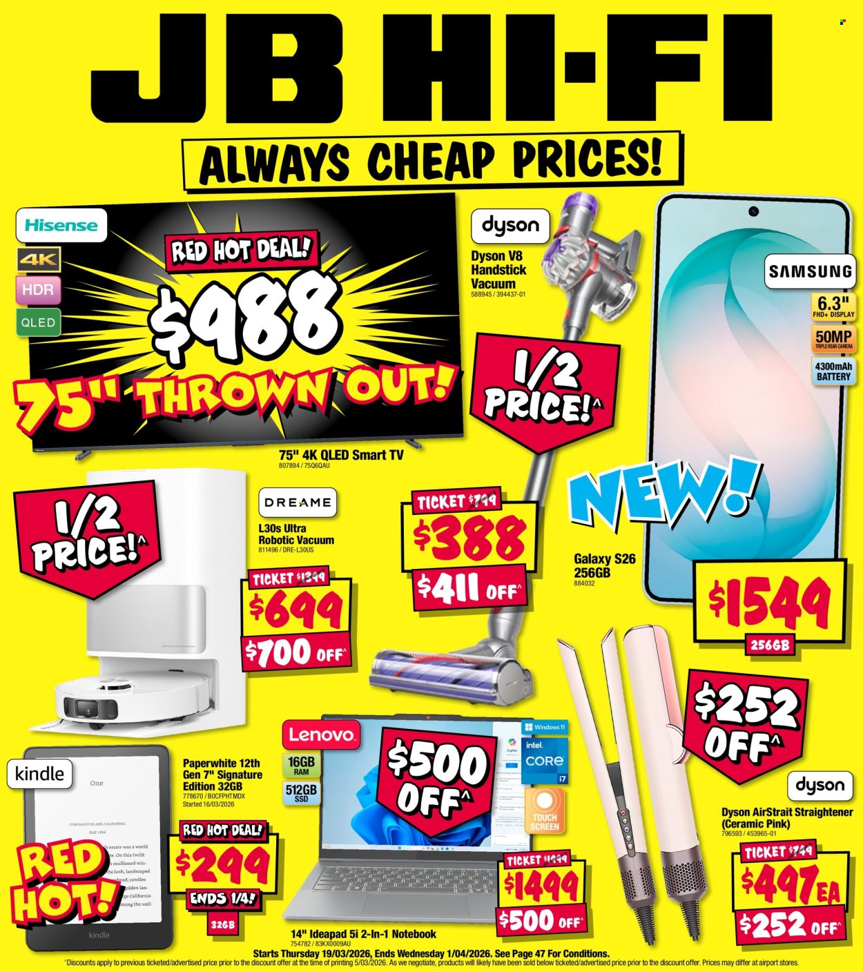 JB Hi-Fi catalogue - 19 Mar 2026 - 1 Apr 2026. Page 1
