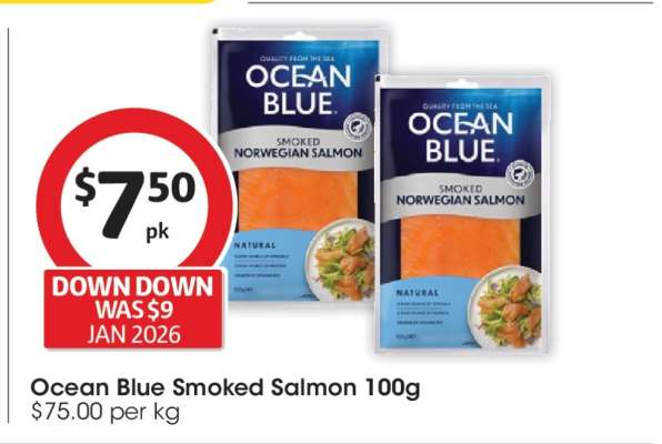 Ocean Blue Smoked Salmon 100g