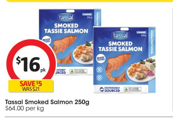 Tassal Smoked Salmon 250g
