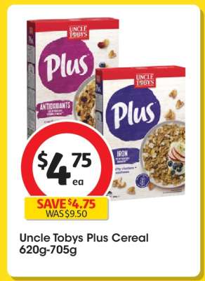 Uncle Tobys Plus Cereal