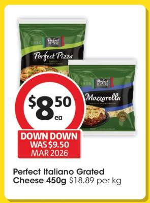 Perfect Italiano Grated Cheese 450g