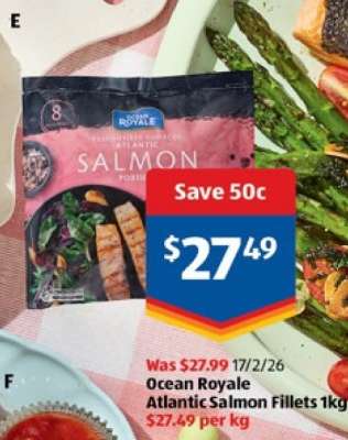 Ocean Royale Atlantic Salmon Fillets 1kg
