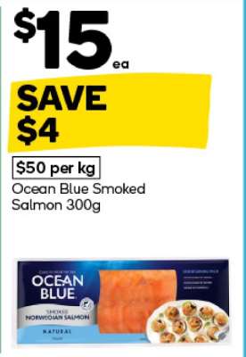 Ocean Blue Smoked Salmon 300g