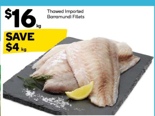 Thawed Imported Barramundi Fillets