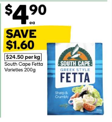South Cape Fetta Varieties 200g