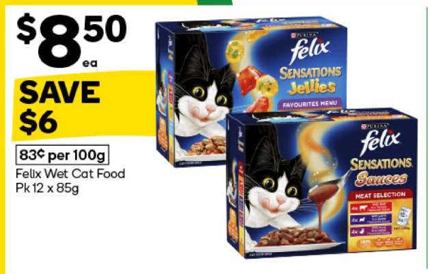 Felix Wet Cat Food Pk 12 x 85g
