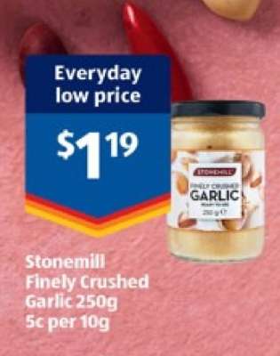 Stonemill Finely Crushed Garlic 250g