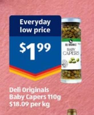 Deli Originals Baby Capers 110g