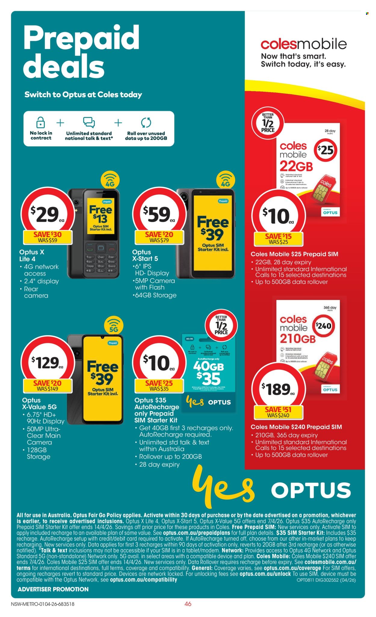 Coles catalogue - 1 Apr 2026 - 7 Apr 2026. Page 46