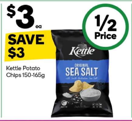 Kettle Potato Chips 150-165g