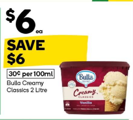 Bulla Creamy Classics 2 Litre