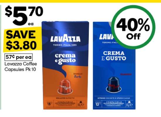 Lavazza Coffee Capsules Pk 10