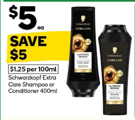 Schwarzkopf Extra Care Shampoo or Conditioner 400mL