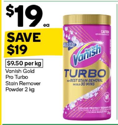 Vanish Gold Pro Turbo Stain Remover Powder 2 kg