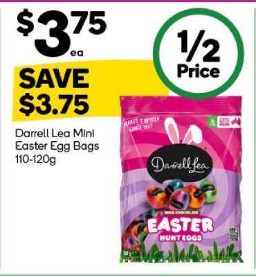 Darrell Lea Mini Easter Egg Bags 110-120g