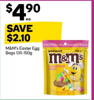 M&M's Easter Egg Bags 130-150g
