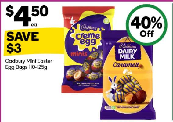 Cadbury Mini Easter Egg Bags 110-125g