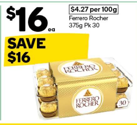 Ferrero Rocher 375g Pk 30