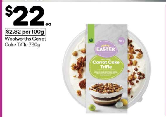 Woolworths Carrot Cake Trifle 780g