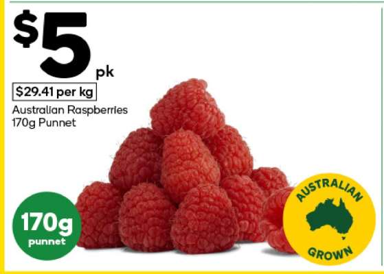 Australian Raspberries 170g Punnet