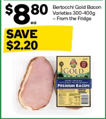 Bertocchi Gold Bacon Varieties 300-400g