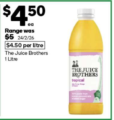 The Juice Brothers 1 Litre