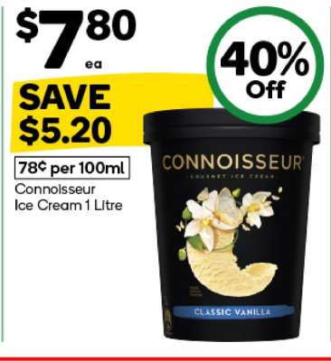 Connoisseur Ice Cream 1 Litre