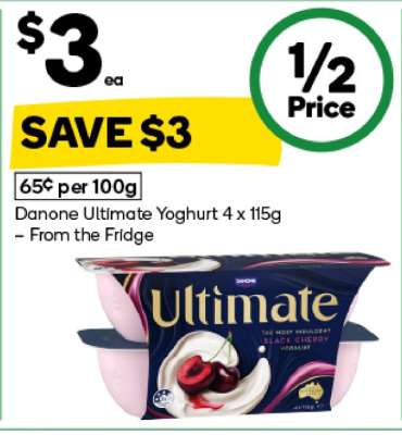 Danone Ultimate Yoghurt 4 x 115g