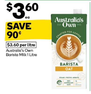 Australia's Own Barista Milk 1 Litre
