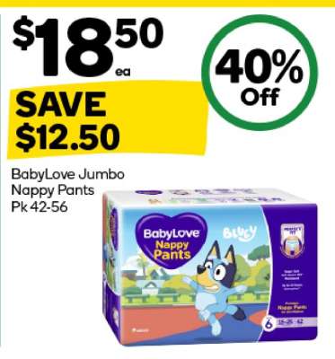 BabyLove Jumbo Nappy Pants Pk 42-56