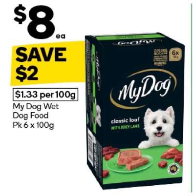 My Dog Wet Dog Food Pk 6 x 100g