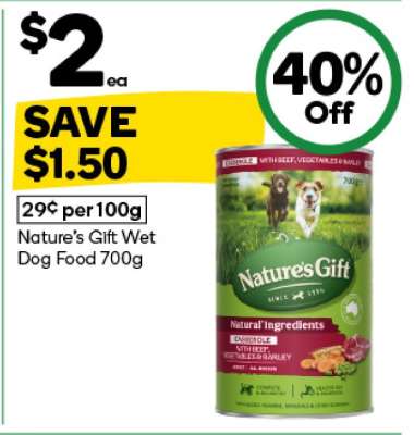 Nature's Gift Wet Dog Food 700g