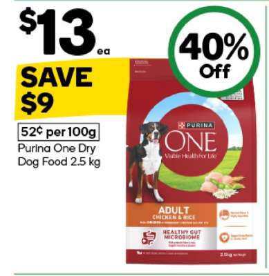 Purina One Dry Dog Food 2.5 kg