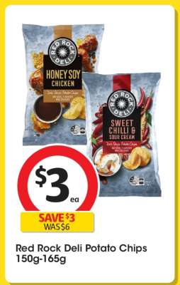 Red Rock Deli Potato Chips 150g-165g