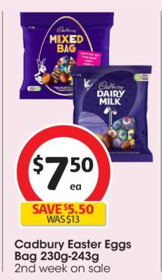 Cadbury Easter Eggs Bag 230g-243g
